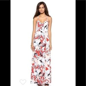 Parker Kisa floral print silk maxi dress S…